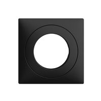 Frontset EDIZIOdue schwarz, 60×60mm für Schlüsselschalter