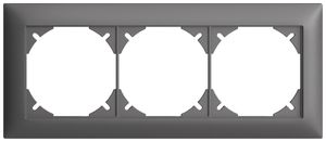 En-tête ENC EDIZIOdue SNAPFIX® 1×3 horizontal 197×77mm gris foncé