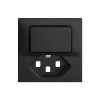 Kit frontal EDIZIOdue noir 60×60mm T23