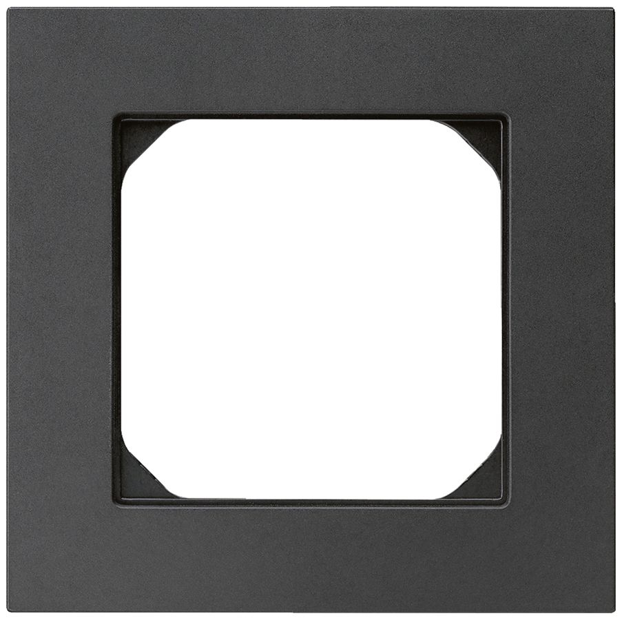UP-Abdeckrahmen kallysto.pro 1×1 schwarz 94×94mm