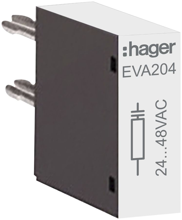 Module RC Hager 24VAC pour fusibles EV007…EV015, EVN022