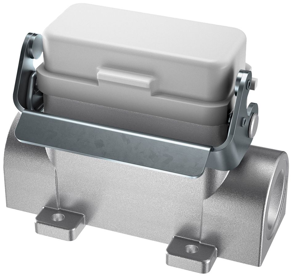 Boîtier d'embase Walther PROCON T701710MS, raccord 2×M20, couvercle, H=52mm, Al