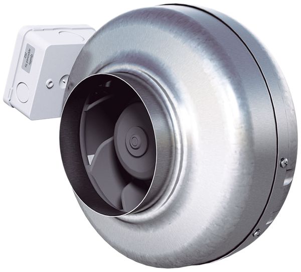 Rohreinbauventilator Östberg CK 125 C1 EC, 698m³/h, 106W, 3540 1/min, Ø125mm