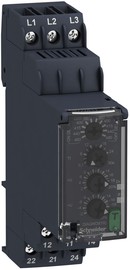 Relè sorveglianza rete 3L con di ritardo