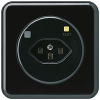UP-Steckdose basico C T23 FI 30mA schwarz