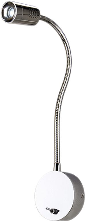 Applique LED SLV DIO FLEX PLATE, 1W 80lm 3000K IP20 chromé