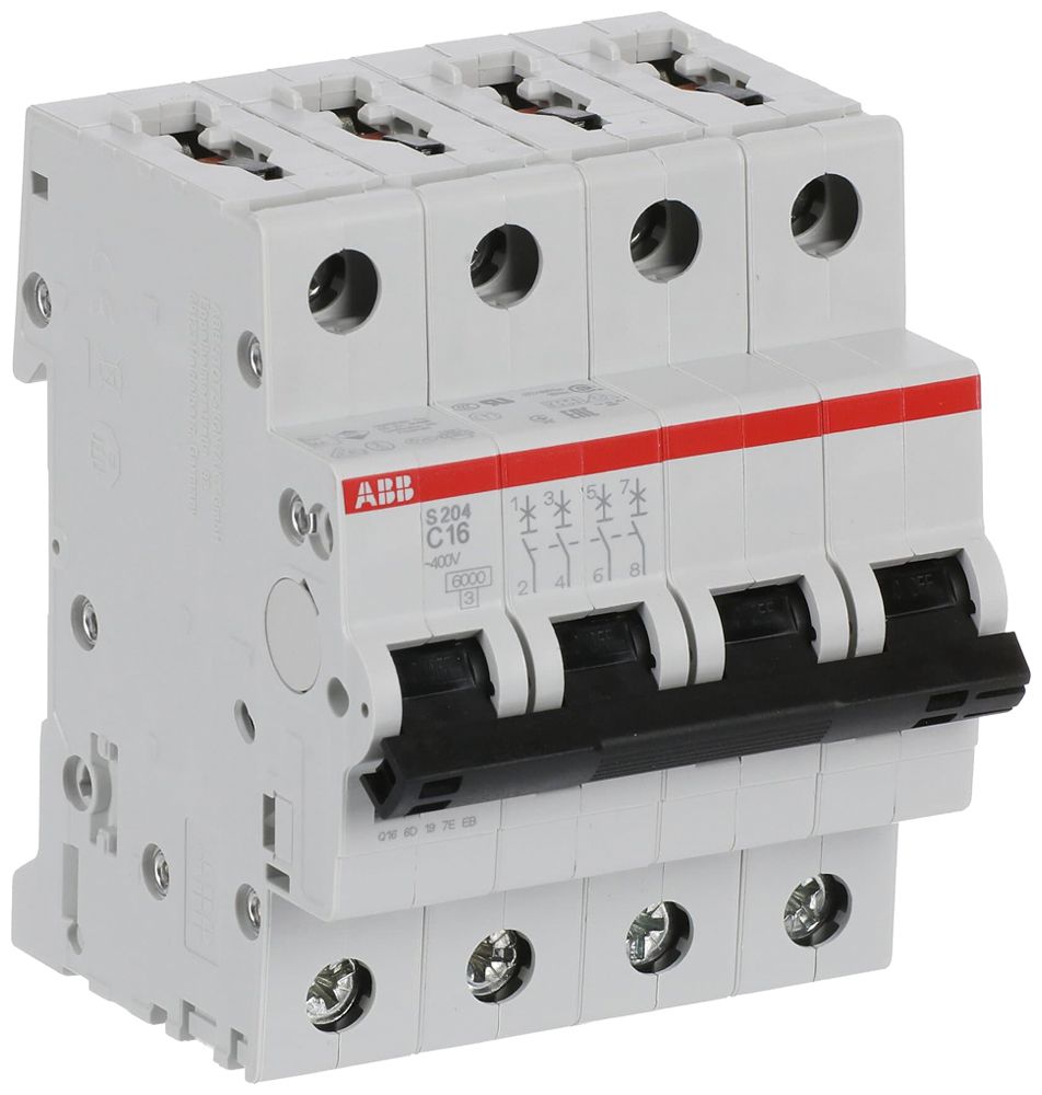 Disjoncteur ABB S204-C16 16A C 6kA