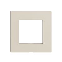 Frontplatte Edue Wiser für Abdeckset, ohne Beschriftung, IP20, 60×60mm, crema
