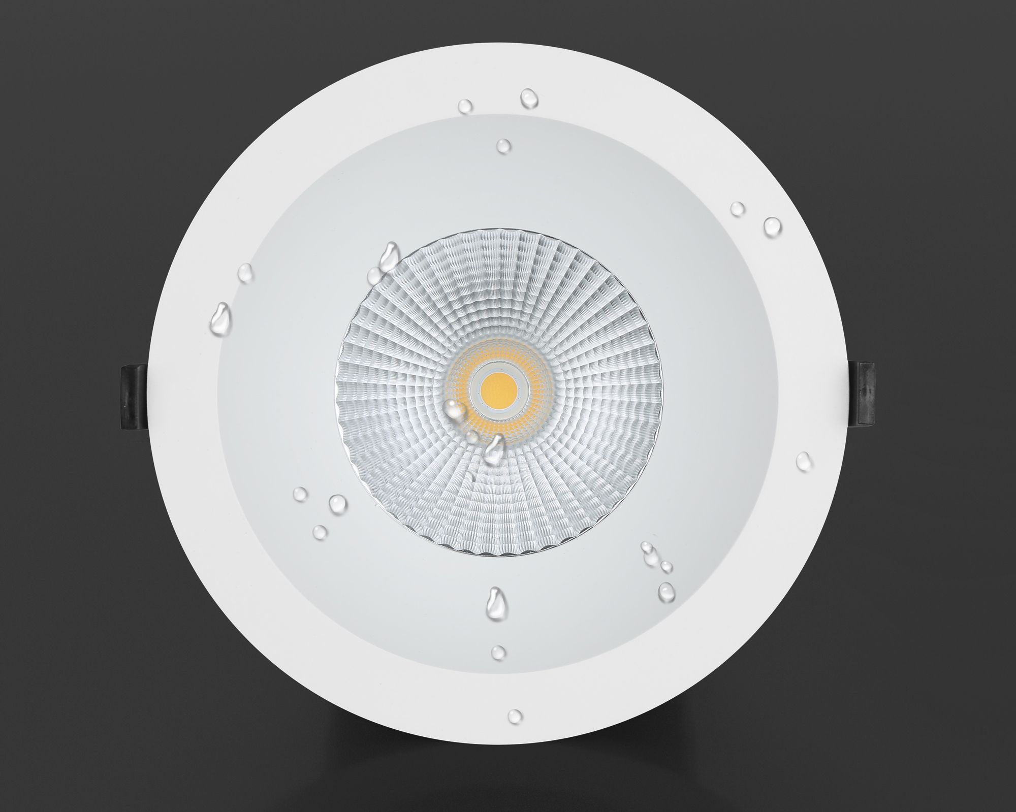 Spot LED INS maxLUCE ATMO 200 24W 2640lm 3000…4000K IP44 1-10V DALI2 Ø200mm bi