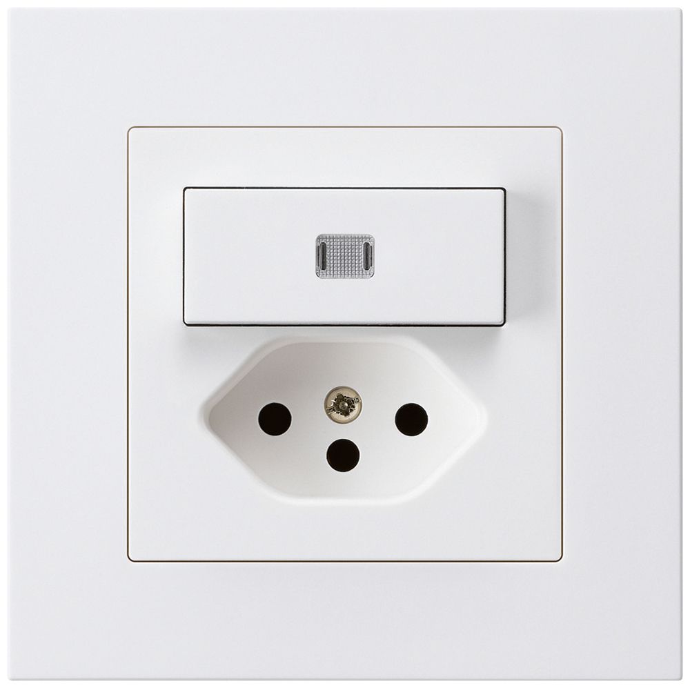 Combinazione luminosa INC 3/1P+T13 bianco kallysto.pro