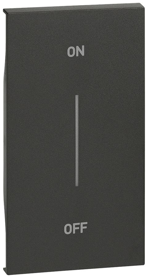 Cache de touche Living Now p.touches MyHOME 2 modules a.impression ON-OFF noir