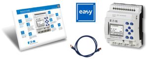 Pack de démarrage ETN avec EASY-E4-AC-12RC1, câble patch et licence de logiciel