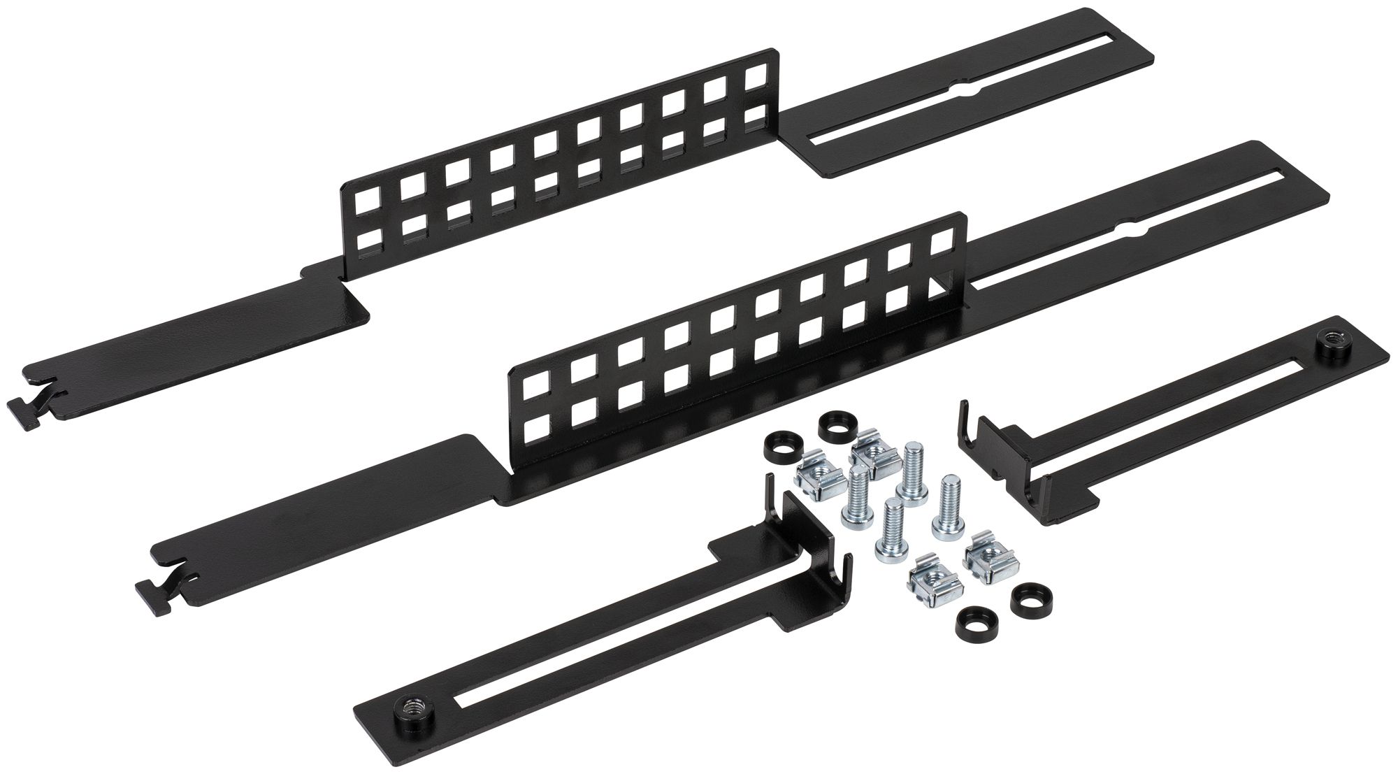 Supporto dei cavi per pannello Netscale 48, laterale, regolabile, nero
