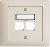 Kit de montage INC S-One EDIZIOdue FKE pour 2×RJ45 droite, crema