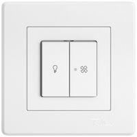 Kit de montage ENC EDIZIO.liv SNAPFIX® p.lum&venti a.2 bout.a.lentille front.bc