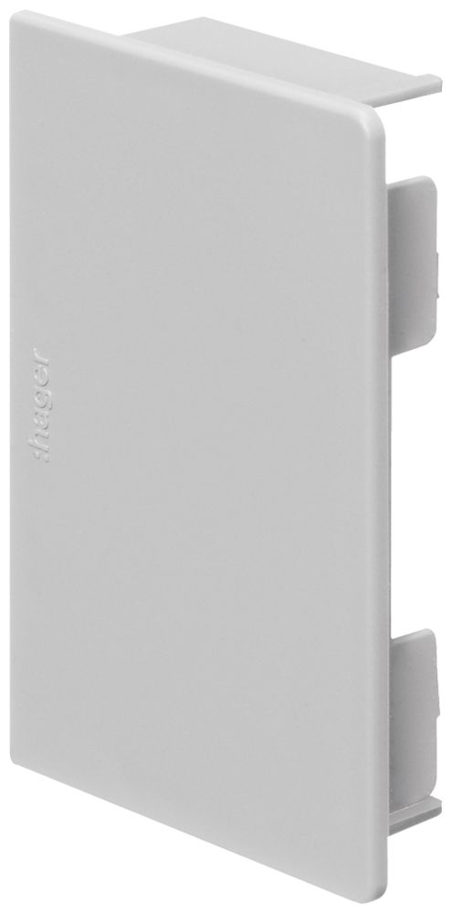 Endstück Hager tehalit.LF/LFH 90×60mm grau IP30