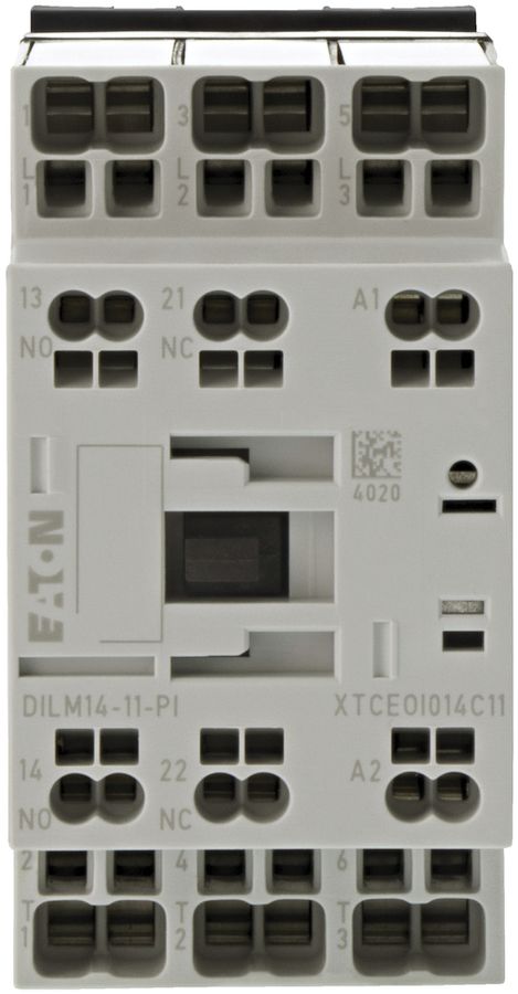Leistungsschütz Eaton, 3P 5.5kW, 1S, 1Ö, RDC 24: 24…27VDC, Push-in-Klemmen
