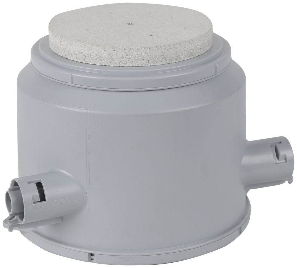 EB-Gehäuse AWAG Ø160×133mm mit Mineralfaserplatte 2×M20/25 für Ex-Leuchten