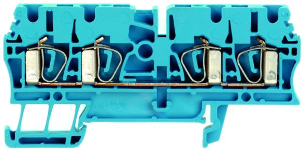 Morsetto di passaggio Weidmüller ZDU 2.5/4AN connessione a molla 2.5mm² TS35 blu