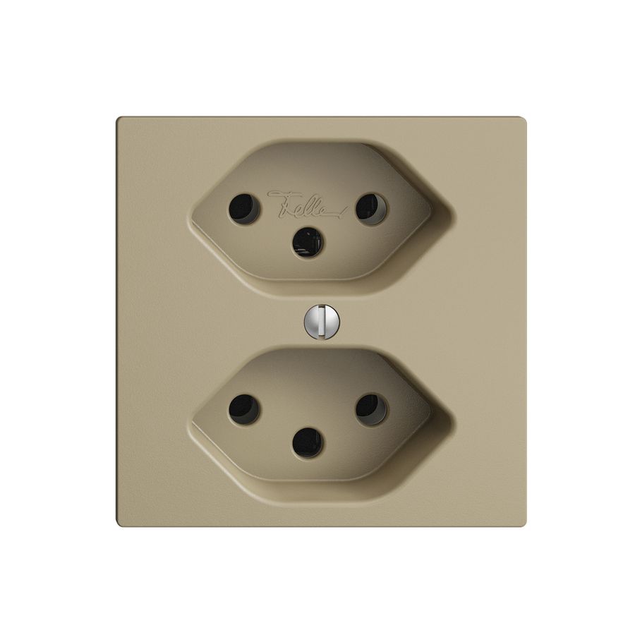 UP-Steckdose EDIZIOdue 2×T13 sand