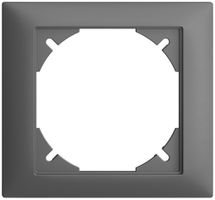 Abdeckrahmen EDIZIOdue 80×86mm dunkelgrau