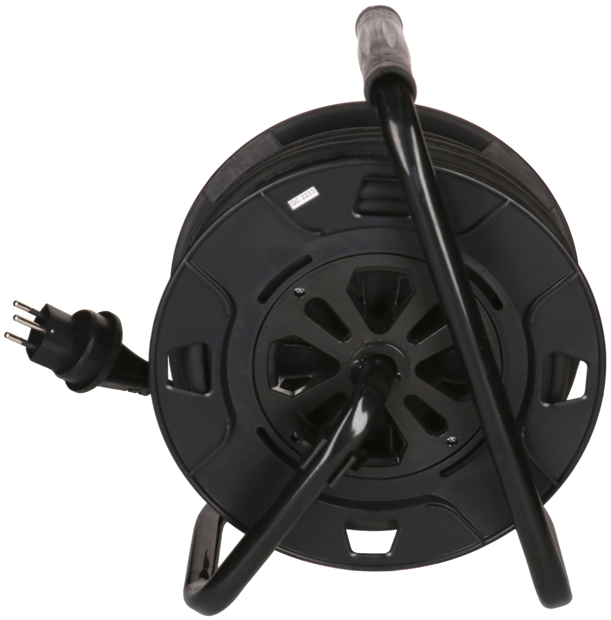 Enrouleur de câble MAX HAURI matière synth.230V 10A 3×T13 20m 3×1.5mm² IP55 noir