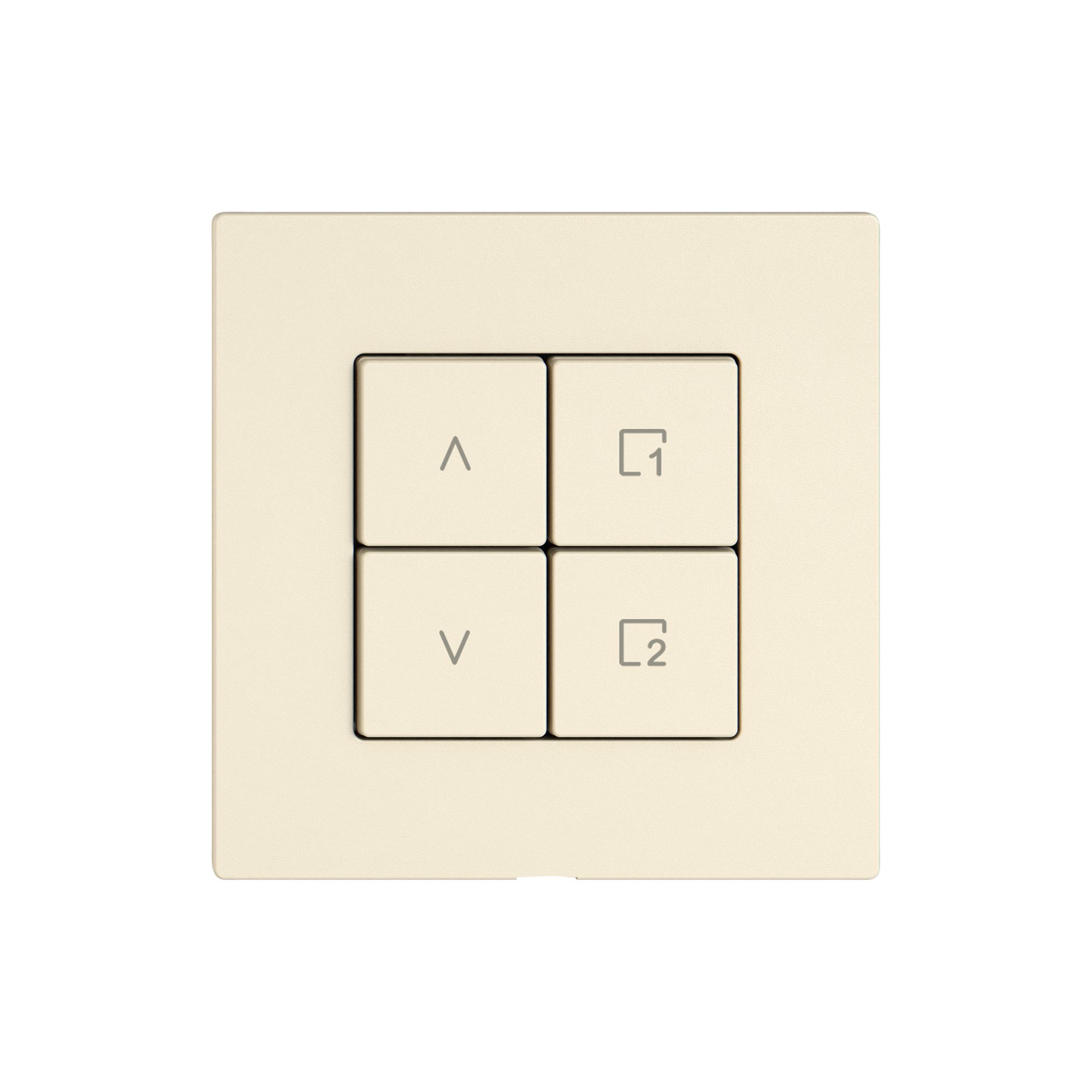 Comando per interruttore tapparelle EDIZIO.liv Wiser SNAPFIX® 1C scena 4T cr