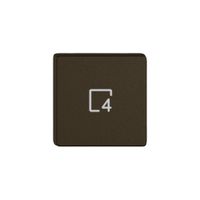 Taste 1/4 EDIZIO.liv Wiser mit SNAPFIX® mit Symbol Szene 4 br