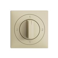 Frontset EDIZIOdue 2-1-2-1 vanille 60×60mm für Drehschalter