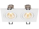 EB-LED-Spot SLV NEW TRIA 14W 640lm 930 38° DIM 170×90mm weiss 2×Spot