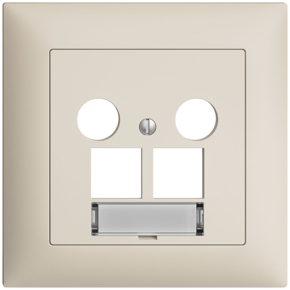 Kit de recouvrement ENC Edue FMI, p.prise multimédia EASYNET, p.2×RJ45 S-One, cr