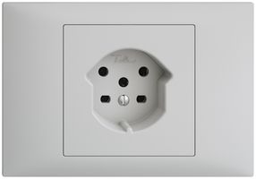 EB-Steckdose EDIZIOdue BKE T15 hellgrau