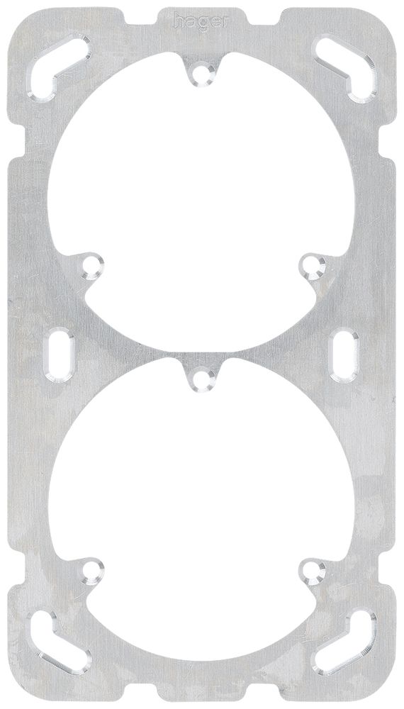 Plaque de fixation Hager grd.I-I 77×137 distance d'app.60mm