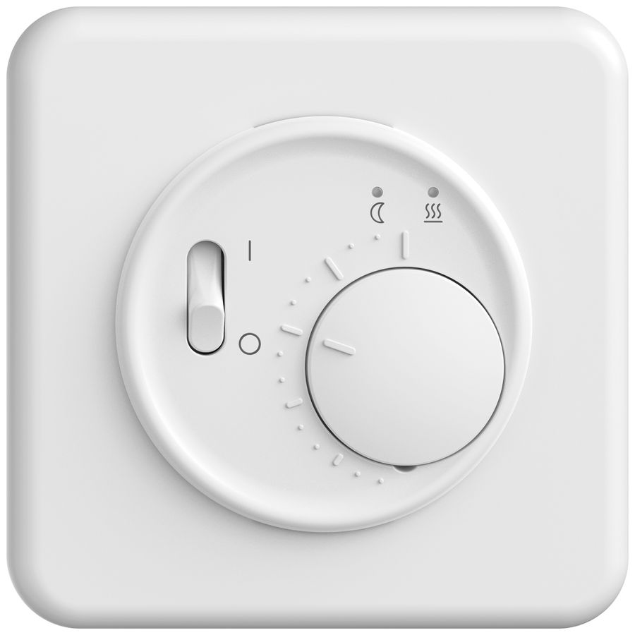 Termostato ambiente INC STANDARDdue SNAPFIX® p.riscaldamenti a pavimento bi