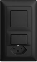 UP-Kombination EDIZIOdue 3/1P+3/T13 schwarz