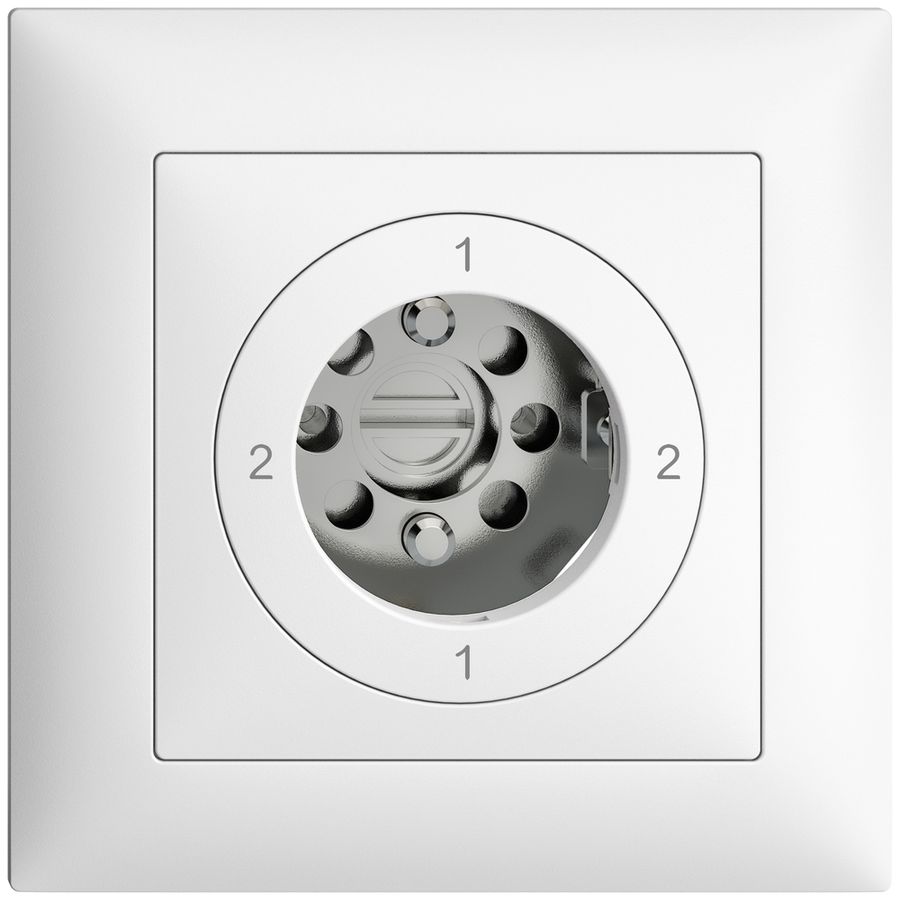 Interruttore rot. INC EDIZIOdue 3/2P bianco, per serrat. senza cilind