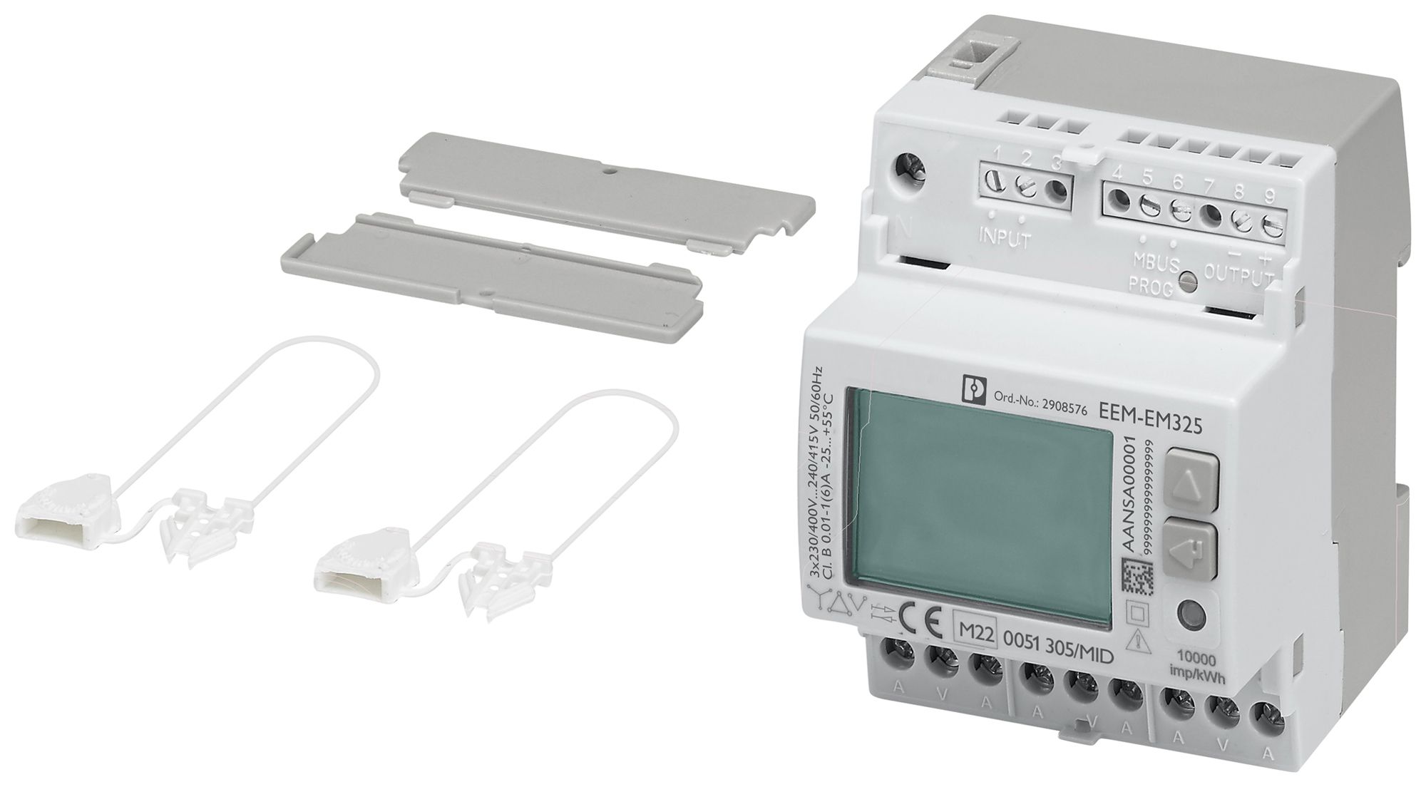 Compteur électrique triphasé PX EEM-EM325 1/5A 500V sortie S0 et MBUS