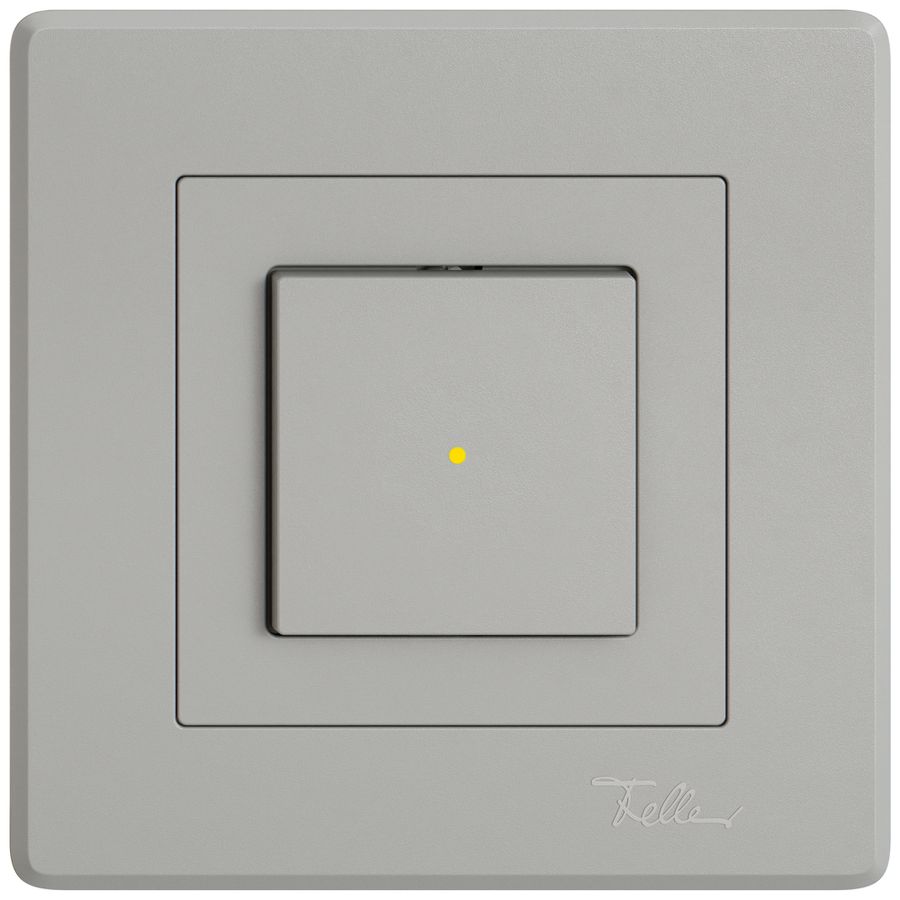 Interruttore a pulsante lumin.INC EDIZIO.liv SNAPFIX® 3/1L lent.front.KS gi grc