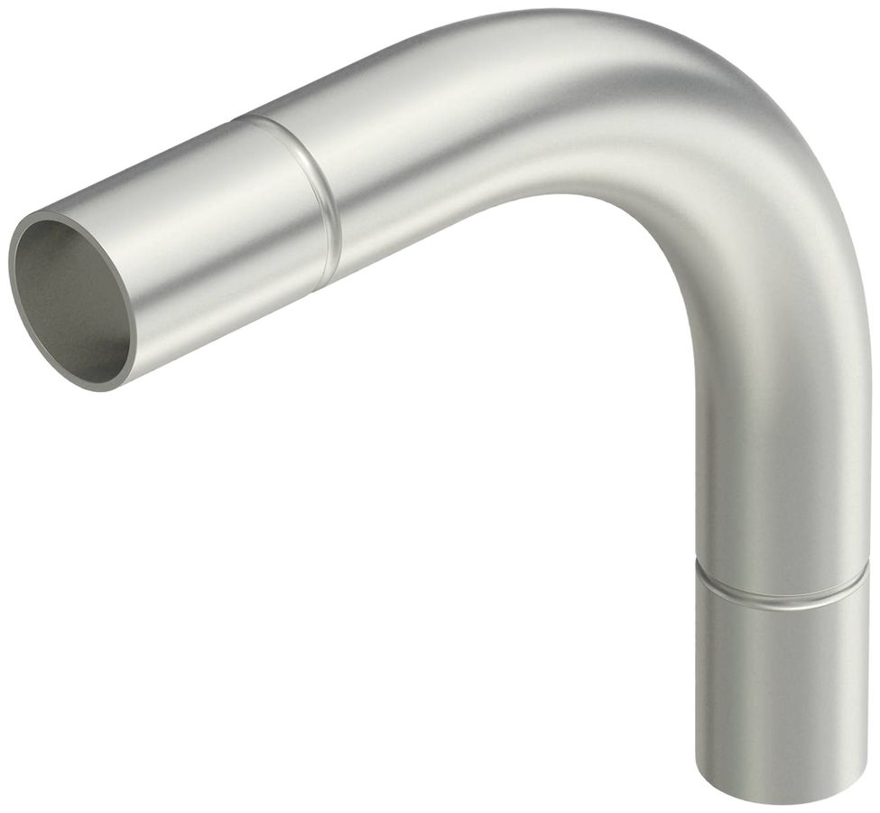 Coude à ficher Bettermann M25 sans filetage acier fin A4