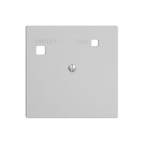 Frontset EDIZIOdue zu FI-Steckdose F, blind, hellgrau