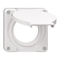 Deckel mit Klappdeckel NEVO Ø53mm ws (Dicht.sz)