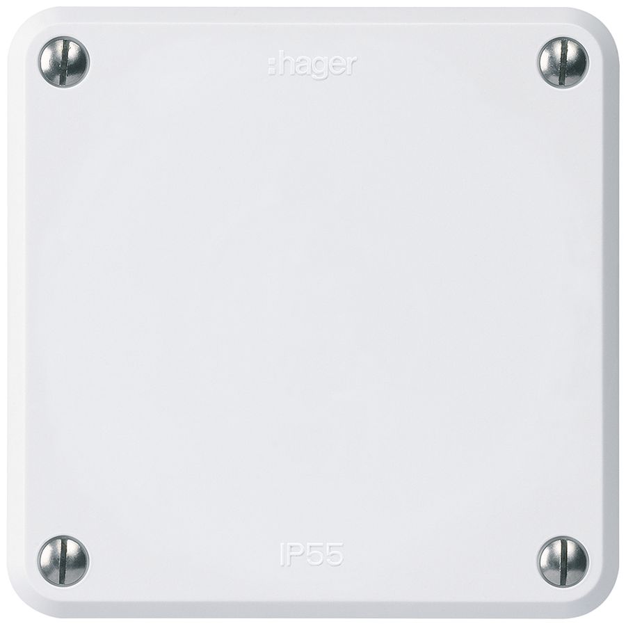 Obturateur ENC robusto IP55 blanc avec plaque de montage