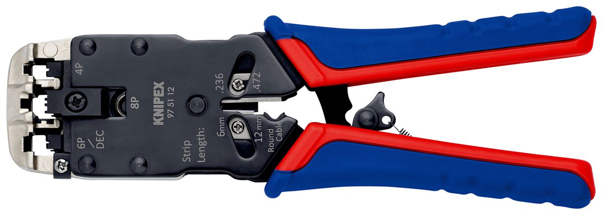 Crimpzange KNIPEX für Westernstecker, 200mm