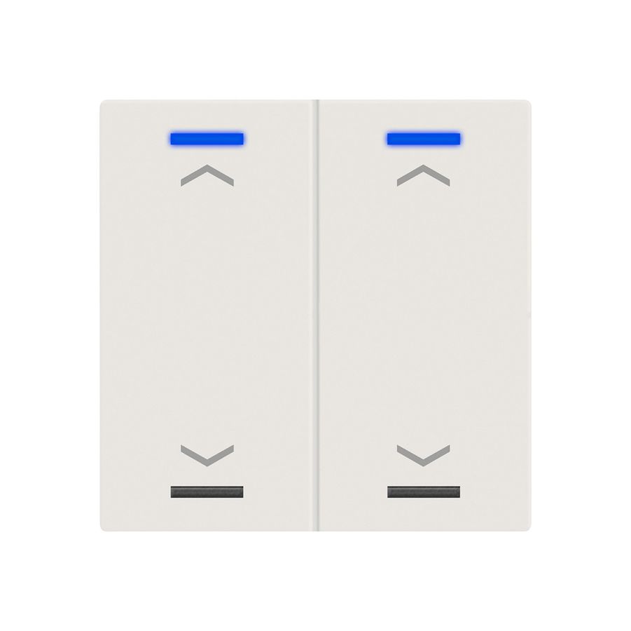 EB-Taster KNX RGBW MDT BE-TAL60T211.A1 2T/4B Temp.weiss matt "Jalousie"