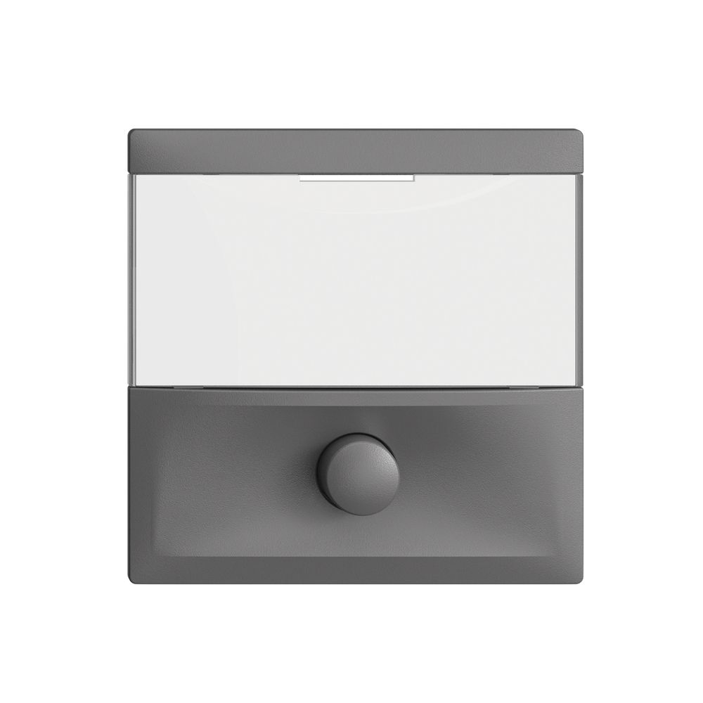 Taster mit Namensschild EDIZIOdue dunkelgrau