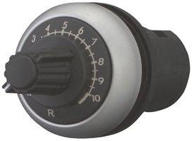 Potentiomètre Eaton M22-R10K 10000Ω 0.5W Ø22.5mm raccordement à vis IP66 titane