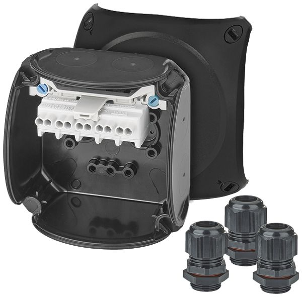 Boîte de dérivation AP Hensel KX 0202 AX Ex-2/22 5×2.5mm² 93×93×62mm IP66 no