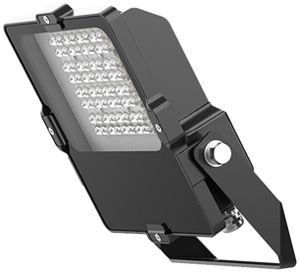 LED-Strahler DOTLUX LENSplus 50W 6300lm 850 IP66 30×60° 300×240mm schwarz