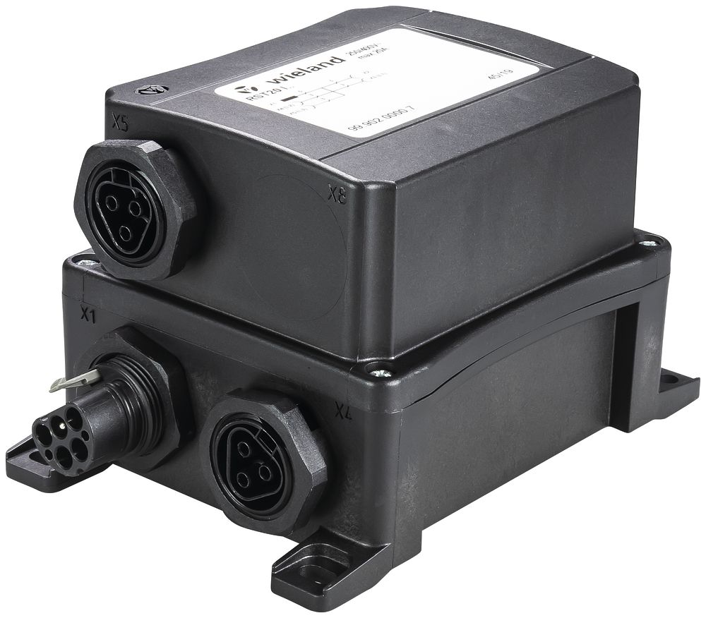 Distributore RST20i5B, 5/3 poli, 250/400V, 20A, nero