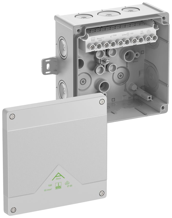 Boîte de dérivation AP Spelsberg Abox 100 AB-10² 152×152×80mm IP66 gr